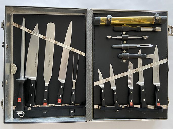 Typical set of knives